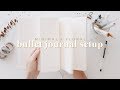 2018 bullet journal setup | minimal + floral