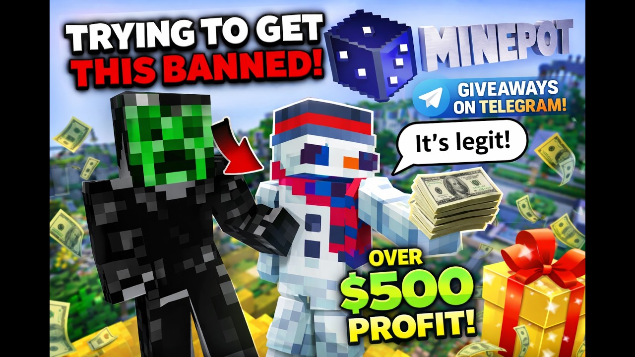 I Went ALL IN On RED on a Minecraft Casino… ($500+ PROFIT) 😳 | Minepot LEGIT?