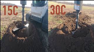 BOBCAT 15C VS 30C AUGER Comparison
