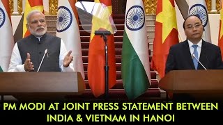 Pm Modi At Joint Press Statement Between India & Vietnam In Hanoi