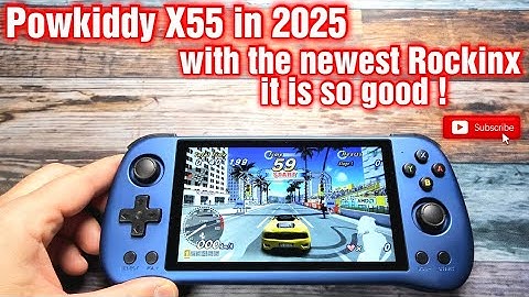 Powkiddy X55 newest update Rocknix in 2025 I retro handheld