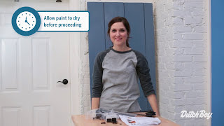 How to repurpose a reclaimed door into a sliding one | Dutch Boy