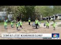 ‘Stomp Out Litter': Kids help clean up Morningside Park in community-wide effort