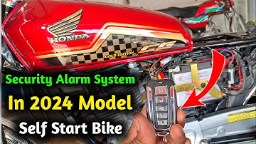 How To Install Security Alarm System Self Start Bike