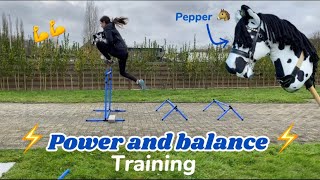 Power and balance training with Pepper ⚡️🐴💪