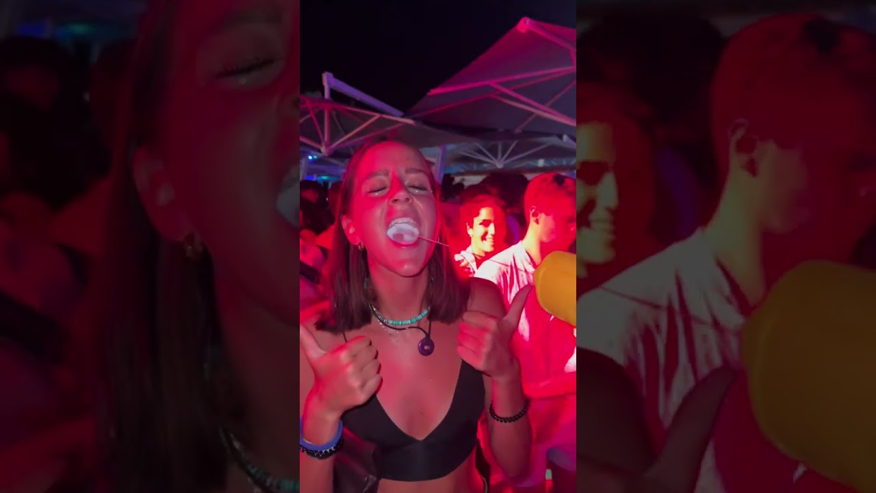 Spanish 🇪🇸 girl enjoying Moët at the pool party in Malta 🇲🇹!