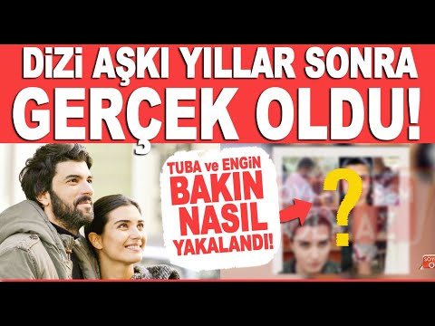 Tuba Büyüküstün Engin Akyürek dizi aşkı gerçek oldu! Bakın nasıl yakalandılar!