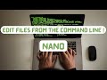 How to edit files from the command line with nano tutorial