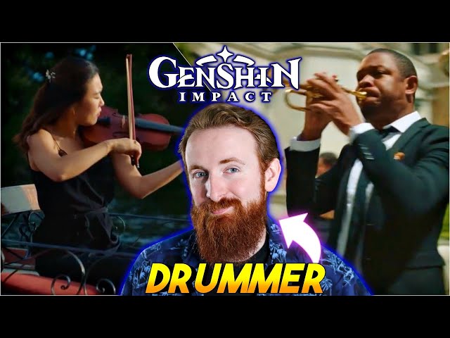 Drummer Reacts to NEW Genshin LIVE CONCERT! Fontaine Battle Theme class=