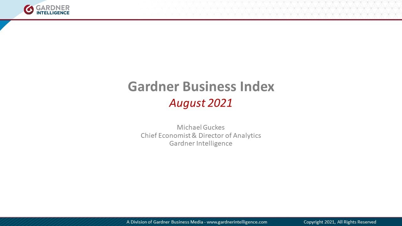 August 2021 - Gardner Business Index Video Update
