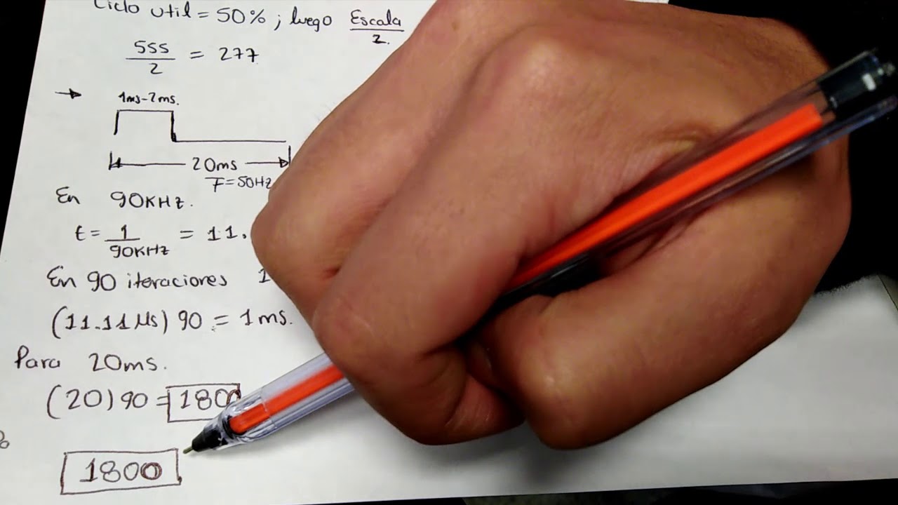 Control pwm servomotor en VHDL