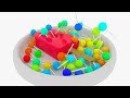 Satisfying Video | Soft Popsicle vs Lollipop / Colorful Rainbow Candy Rain
