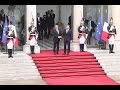 Passation de pouvoir entre f hollande et e macron