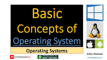 Operating Systems (1)| Basics of Operating System| by Arfan Shahzad