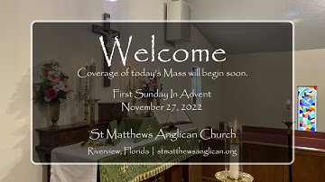 First Sunday In Advent, November 27, 2022