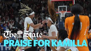 Gamecocks Give Praise to South Carolina's Kamilla Cardoso After Game-Winning Shot Over LSU by The State 2,427 views 2 months ago 1 minute, 12 seconds