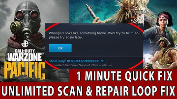 WHOOPS IT LOOKS LIKE SOMETHING BROKE (WORKS FOR WARZONE PACIFIC) | SEASONE ONE Repair Error FIX