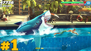 Hungry Shark Evolution Gameplay Walkthrough Part 1