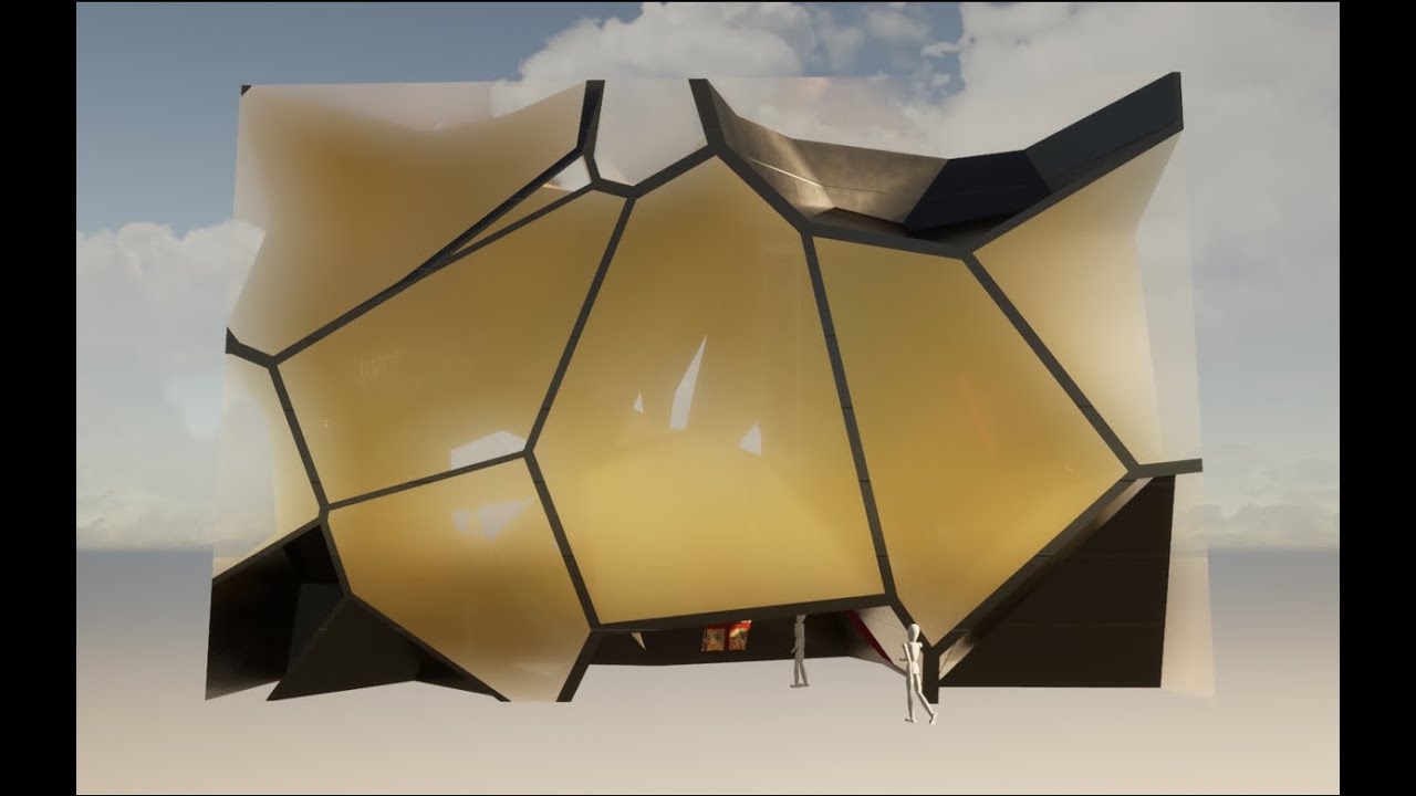 Crypto NFT Art Museum (Gold), Cryptovoxels Metaverse by OWMF ...