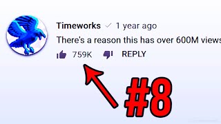 I Have The 8th Most Liked Comment On YouTube!