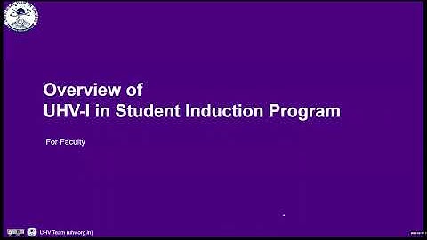 Overview of How to Conduct UHV I in SIP (English)