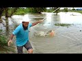 Amazing fishing||Fishing in Flood Water||incredible Red bellied Fish Catching||Piranha fishing