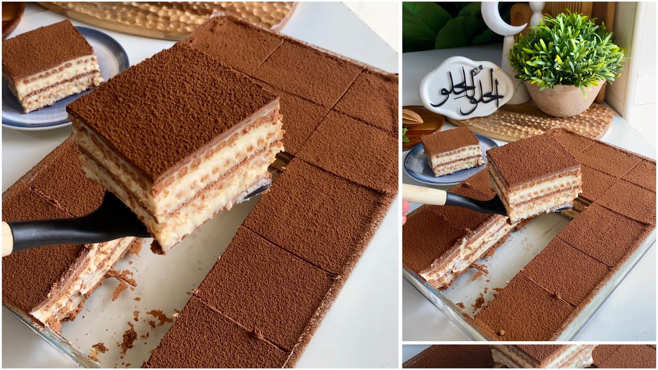 بلتر حليب وطحين بدون فرن ولا بيض جاهزة بدقايق كريمية وبترطب القلب