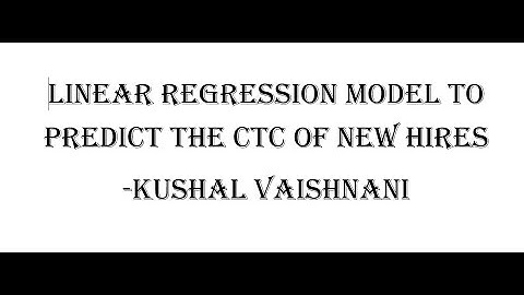 Kushal Vaishnani – Start-Tech Academy Internship (STEP – I) Task – 3 (machine learning)