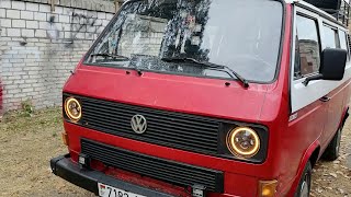 светодиодные фары на Volkswagen T3.