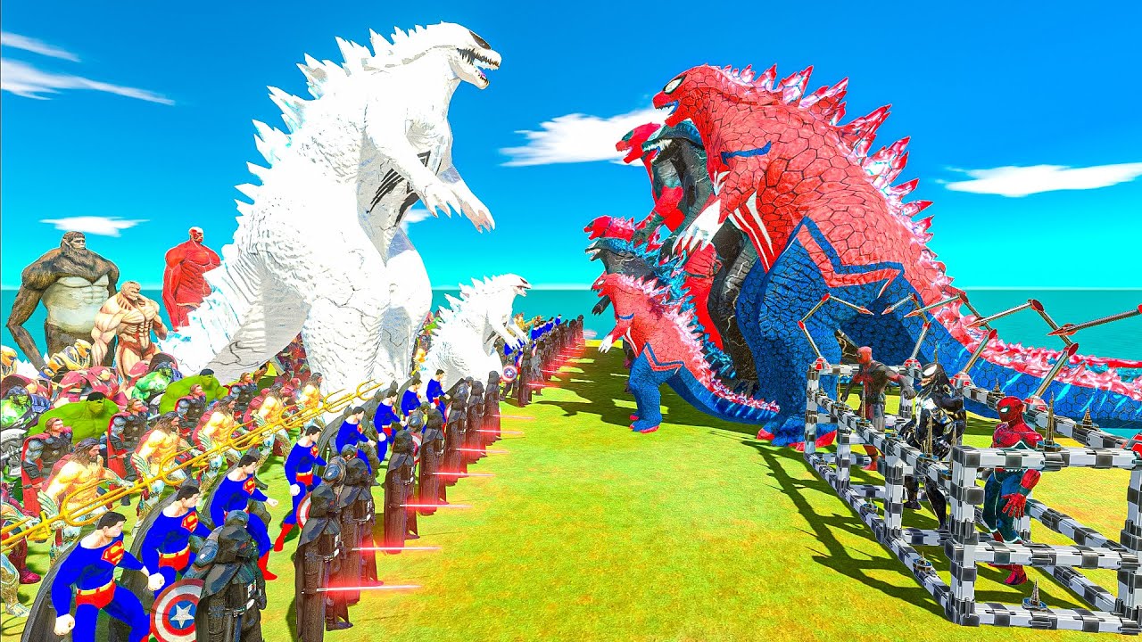 ANTI VENOM Godzilla revolt battle with Superheroes vs Spider Godzilla to rescue final Spider-man
