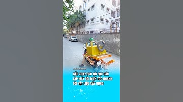 CẨU XOAY 360 ĐỘ 500KG TỐC NHANH lắp máy tời điện tốc nhanh #machinery #cauxoay360