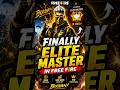 Finally Elite Master in Free Fire 🔥 | Rank Push Complete!#FreeFire #EliteMaster #Shorts