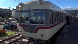 ２０１９年９月引退　１００２５＋１００２６形電車　岩峅寺→電鉄富山　前面展望