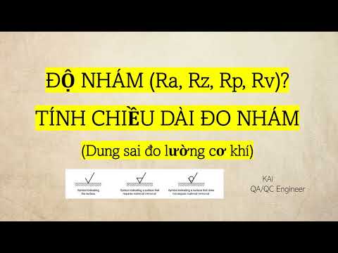 Video [GD&T] Độ nhám ( Ra, Rz, Rp, Rv, Rsm) là gì? Tính... - youtube