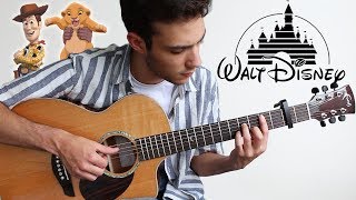 Video thumbnail of "5 DISNEY Songs to play on Guitar (FINGERSTYLE)"