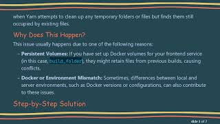 How to Fix the yarn build Error: ENOTEMPTY - Directory Not Empty in Docker with Next.js
