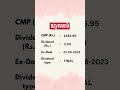 top upcoming dividend #shorts
