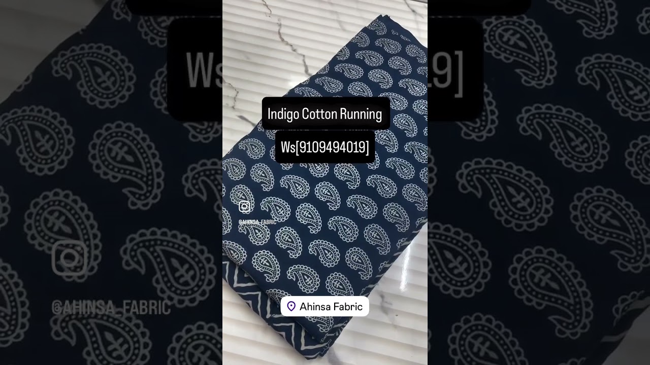 Exclusive Indigo Cotton Running 