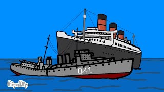 Rms Queen Mary Y El Hundimiento Del Hms Curacoa Flipaclip