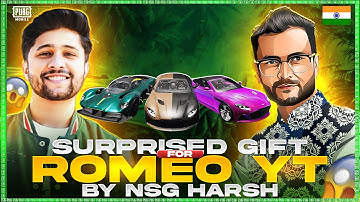 SURPRISED GIFT FOR @RomeoGamingYT | PUBG MOBILE VIDEO BY NSG HARSH
