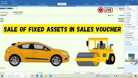 Sale of fixed assets in sales voucher with Gst in tally prime