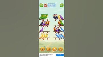 Bird sort puzzle walkthrough #viral #shorts #trending #short #birds