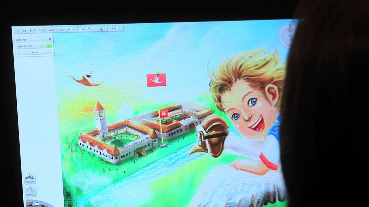 Wacom Cintiq 24 HD Touch with ArtRage multi-touch gestures