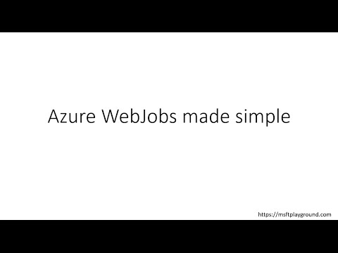 Azure WebJobs made simple