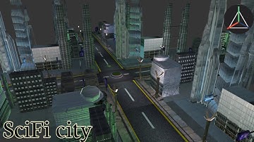 SciFi city (prisma 3d lazy tutorial