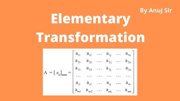 Elementary Transformation of Matrix | Part 5 |