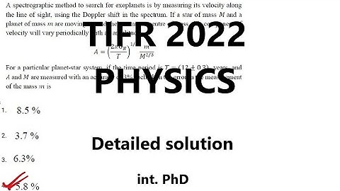 TIFR 2022 physics solutions (Error analysis)