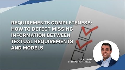 Requirements completeness – Detecting missing information between textual requirements and models