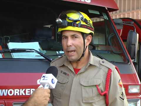 Corpo de bombeiros de Morrinhos captura uma cobra Cascavel