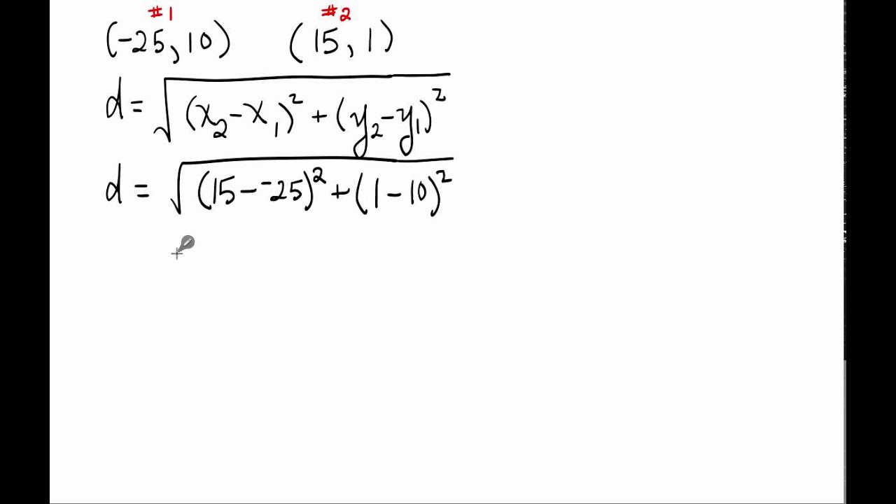 distance formula geometry distance formula geometry
